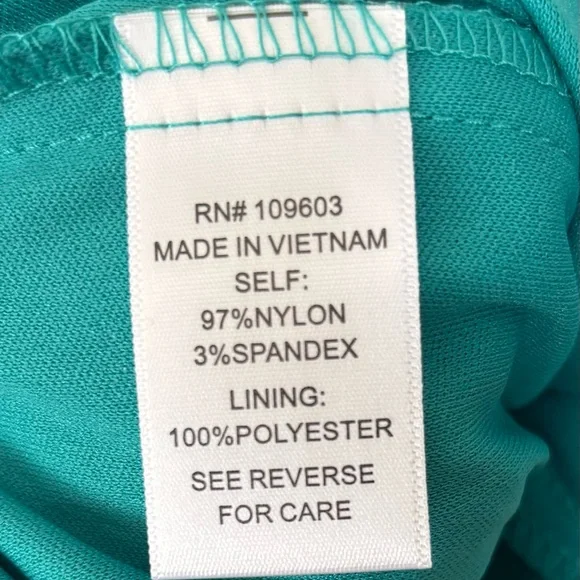 Teal Lace boho Midi Dress by Rabbit Rabbit Rabbit size 4 medium - Picture 4 of 8